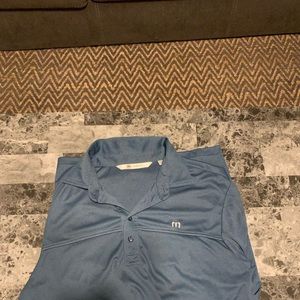 Travis Mathew blue men’s polo -medium